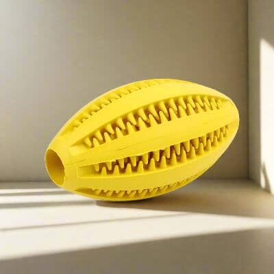Jouet Interactif pour Chien - ChewBounceBall™ - Jaune - Croq chien