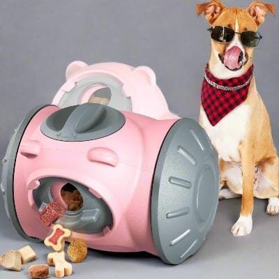 Distributeur de Croquettes pour Chien - BrainChase™ - Rose - Croq chien