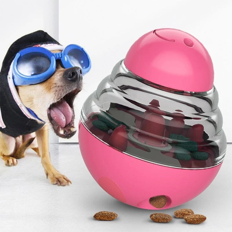 Distributeur de Croquettes pour Chien - SlowFeederDog™ - Rose - Croq chien