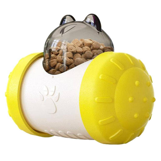 Distributeur de Croquettes pour Chien - BrainChase™ - Jaune - Croq chien