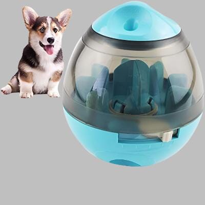 Distributeur de Croquettes pour Chien - FeedMaze™ - Bleu - Croq chien