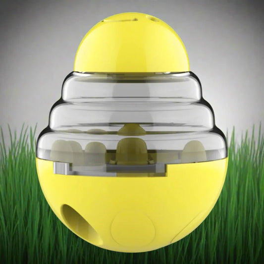 Distributeur de Croquettes pour Chien - SlowFeederDog™ - Jaune - Croq chien