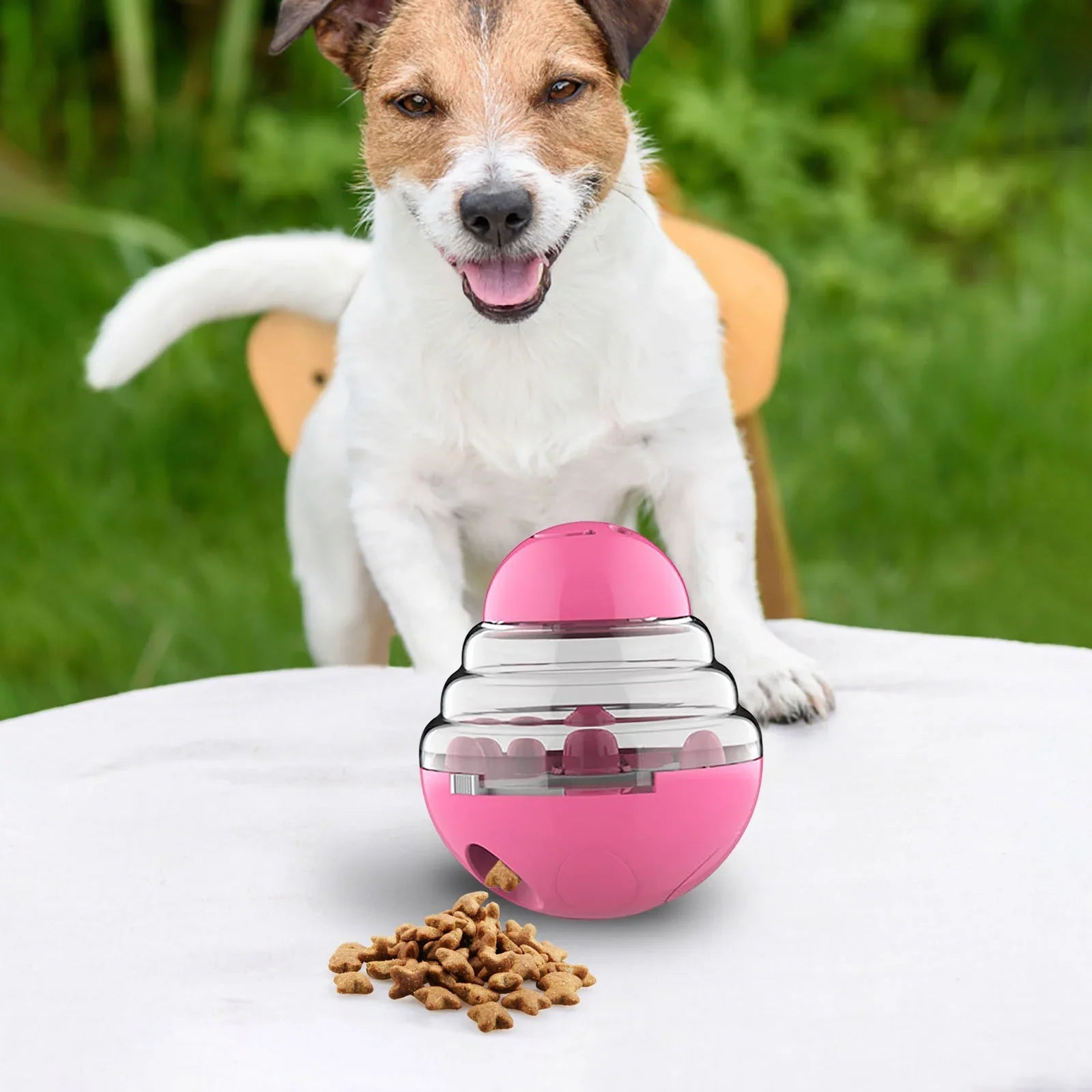 Distributeur de Croquettes pour Chien - SlowFeederDog™ - Rose - Croq chien